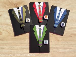 Stampin'up! Harry Potter, Anzug und Krawatte, Button
